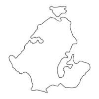 scheren gemeente kaart, administratief divisie van Denemarken. illustratie. vector
