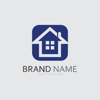 huis en huis logo ontwerp illustratie vector