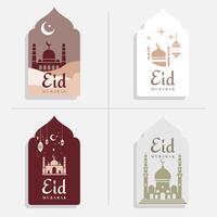 eid mubarak-ontwerp vector