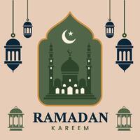 illustratie van de moslim festival Ramadan kareem viering vector