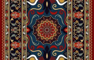 etnisch tribal patroon, mandala, ikat, naadloos patroon van kleding stof en behang. vector