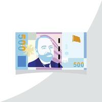 valuta van Algerije 500 Notitie Algerije valuta 500 Notitie illustratie, Algerije valuta 500 Notitie afbeelding of Algerije valuta 500 Notitie beeld vector