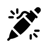 pen icoon. glyph icoon voor uw website, mobiel, presentatie, en logo ontwerp. vector