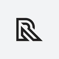 r monogram ontwerp vector