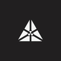 driehoek monogram ontwerp vector