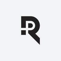 r monogram ontwerp vector