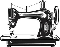 precisie borduurwerk zwart naaien machine op maat gemaakt draden elegant zwart voor precisie naaien machine vector