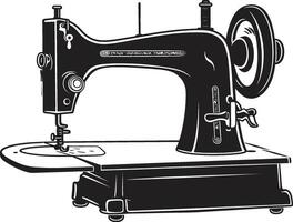 handwerk noir zwart voor sluw naaien machine strak naaimachine zwart ic naaien machine in vector