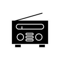 radio icoon. radio Golf illustratie teken. muziek- symbool of logo. vector