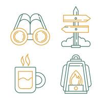 camping element illustratie vector