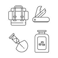 camping element illustratie vector