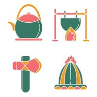 camping element illustratie vector