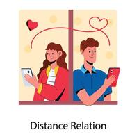 modieus afstand relatie vector