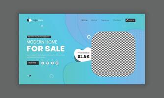 held banier voor echt landgoed website, landen bladzijde met huis ondertekend eigendom aankoop overeenkomst. concept van echt landgoed overeenkomst, buying een huis. modern echt landgoed website uiux ontwerp. vector