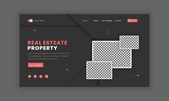 held banier voor echt landgoed website, landen bladzijde met huis ondertekend eigendom aankoop overeenkomst. concept van echt landgoed overeenkomst, buying een huis. modern echt landgoed website uiux ontwerp. vector