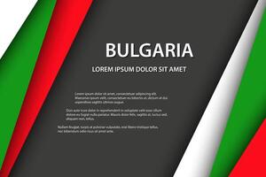 achtergrond met Bulgaars kleuren en vrij grijs ruimte voor uw tekst, Bulgaars vlag, gemaakt in bulgarije, Bulgaars icoon en symbool vector