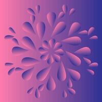 abstract ronde patroon in de het formulier van druppels Aan een roze helling achtergrond vector