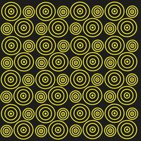 abstract patroon in de het formulier van gouden spiralen Aan een zwart achtergrond vector