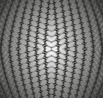 abstract meetkundig monochroom patroon van ovalen Aan een grijs achtergrond vector