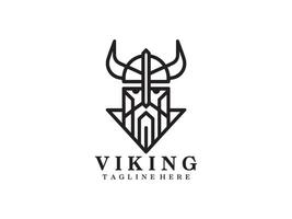 viking logo ontwerp sjabloon vector