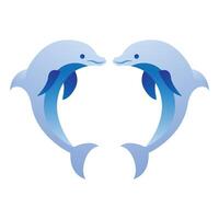 tweeling dolfijn illustratie vector