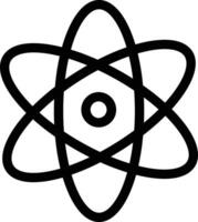 een atoom symbool Aan een wit achtergrond vector