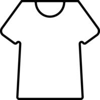 een t - overhemd schets Aan een wit achtergrond vector