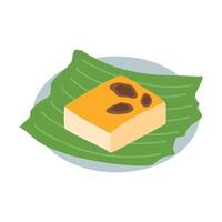 Filipijns kokosnoot rijst- taart bibingka vector