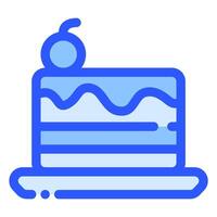 verjaardag kaars icoon in blauwtoon stijl vector