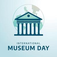 Internationale museum dag ontwerp sjabloon. museum illustratie. museum afbeelding. vlak ontwerp. eps 10. vector