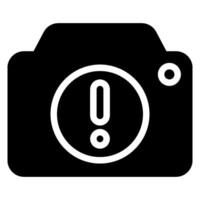 camera glyph-pictogram vector