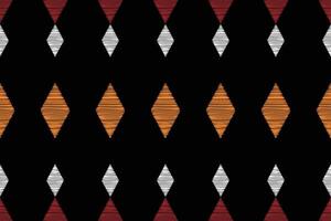 traditioneel etnisch ikat motief kleding stof achtergrond patroon meetkundig .Afrikaanse ikat borduurwerk etnisch oosters patroon zwart achtergrond behang. abstract, illustratie.textuur,frame,decoratie. vector