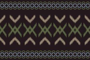 traditioneel etnisch ikat motief kleding stof patroon achtergrond meetkundig .Afrikaanse ikat borduurwerk etnisch oosters patroon bruin achtergrond behang. abstract, illustratie.textuur,frame,decoratie. vector