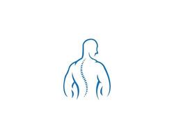 chiropractie voor massage fysiotherapie logo icoon ontwerp sjabloon. vector