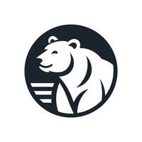 gemakkelijk wild beer symbool logo. vector