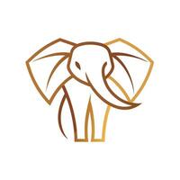 detailopname van een olifanten hoofd tegen een duidelijk wit achtergrond, ontwerp een schoon en minimalistische logo gebruik makend van een single lijn naar verbeelden een olifant vector