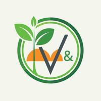 een minimalistische groen en oranje logo ontwerp voor een veganistisch restaurant genaamd minimaal, een minimalistische logo voor een veganistisch restaurant, minimalistische gemakkelijk modern logo ontwerp vector
