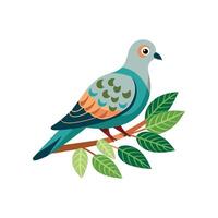 realistisch duivenvogel concept illustratie vector