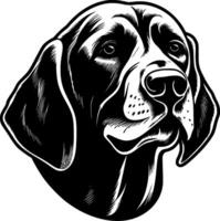 labrador retriever - minimalistische en vlak logo - illustratie vector