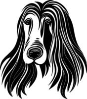 afghaan hond - hoog kwaliteit logo - illustratie ideaal voor t-shirt grafisch vector