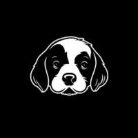 pup, zwart en wit illustratie vector