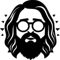 hippie - hoog kwaliteit logo - illustratie ideaal voor t-shirt grafisch vector