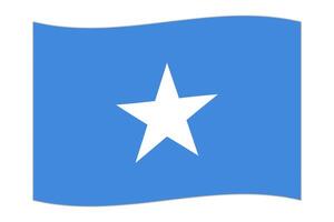 golvend vlag van de land Somalië eilanden. illustratie. vector