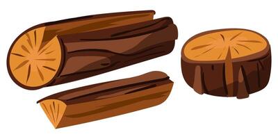 illustratie tonen een reeks van meerdere logboeken van brandhout. ideaal voor beeltenis eenvoud en natuurlijk warmte, geschikt voor logo's, pictogrammen of zakelijke identiteit verwant naar hout magazijnen, bosbouw vector