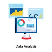 trendy data-analyse vector
