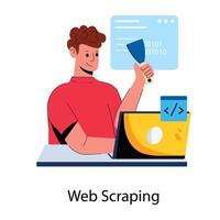 modieus web schrapen vector