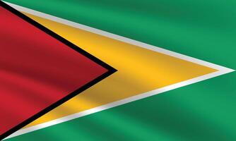 nationaal vlag van guyana. Guyana vlag. golvend Guyana vlag. vector