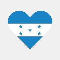 nationaal vlag van Honduras. Honduras vlag. Honduras hart vlag. vector