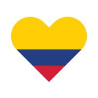 nationaal vlag van Colombia. Colombia vlag. Colombia hart vlag. vector
