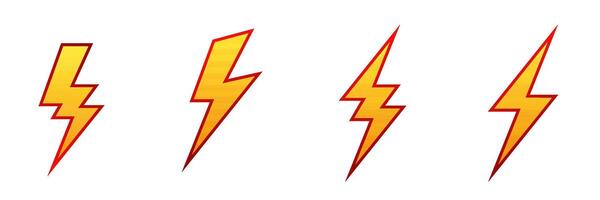 vernieuwend logo bliksemschicht, stroom, en flash vector